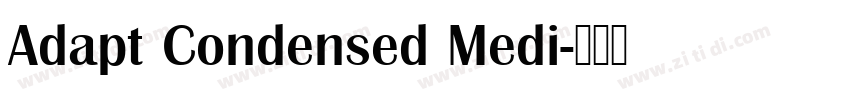 Adapt Condensed Medi字体转换